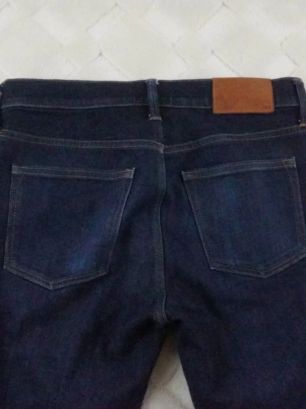 J.Crew 484 Slim Fit Jean Mens 30x32 in stretch Resin Rinse Japanese denim